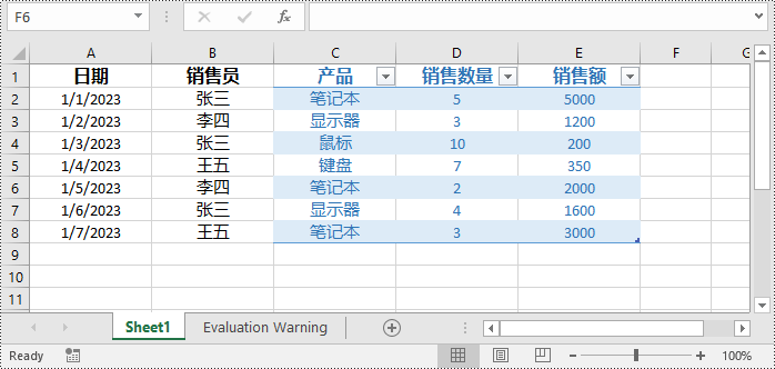 c# 在 excel 中创建、修改和删除表格