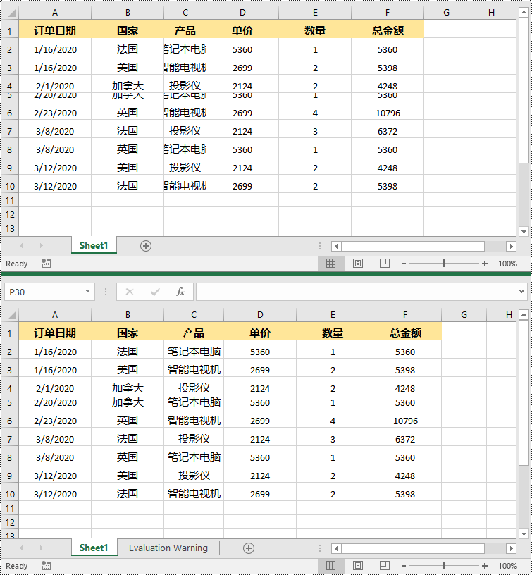 python 在 excel 中自动调整行高和列宽